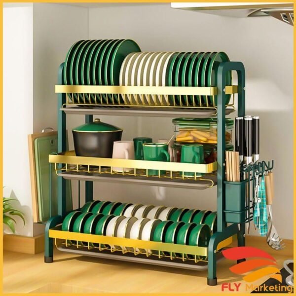 3 layer heavy duty dishrack