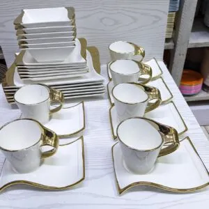 ✨ Gold Unique 30-Piece Dinner Set