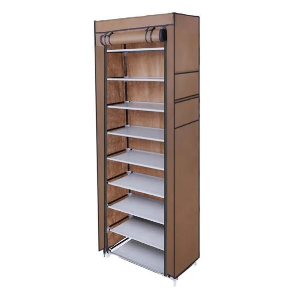 10 Tier Dustproof 27 Pairs Shoe Rack - Image 2