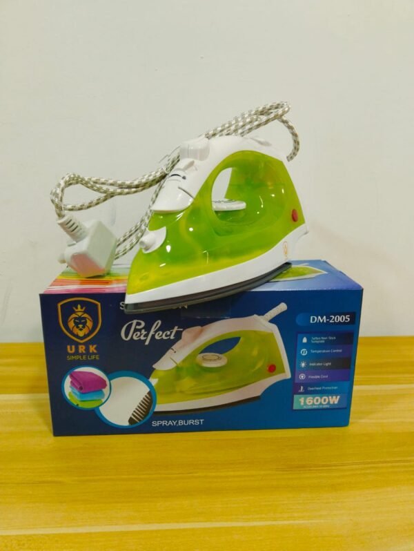 Electric Iron Box – Adjustable Temperature, Non-Stick Soleplate