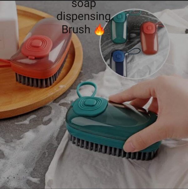Multifunction Hydraulic Cleaning Brush with Soap Dispenser – For Shoes, Clothes, Kitchen & Floor Cleaning
