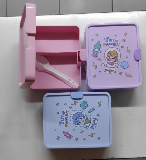 Kids Lunch Box with Spoon & Fork - Image 3