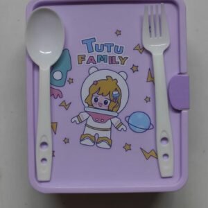 Kids Lunch Box with Spoon & Fork