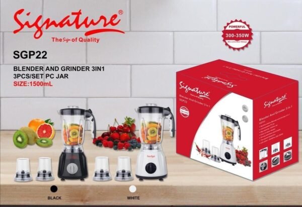 Signature Blender and Grinder 3-in-1 – 1500mL, 300–350W